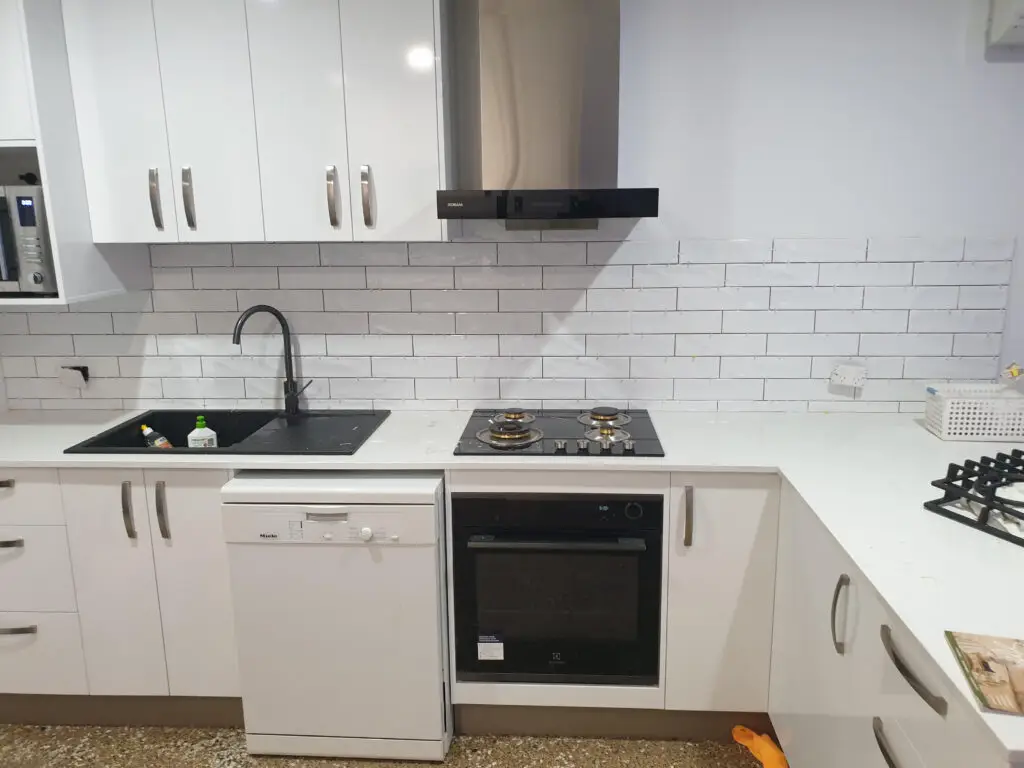 Tiling in kitchen